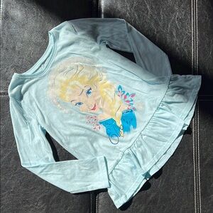 Disney/Jumping Beans - Blue Long Sleeve Tee with Elsa Design